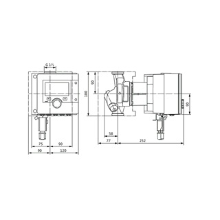 Wilo Stratos MAXO-Z 25/0,5-6 PN10 szivattyú