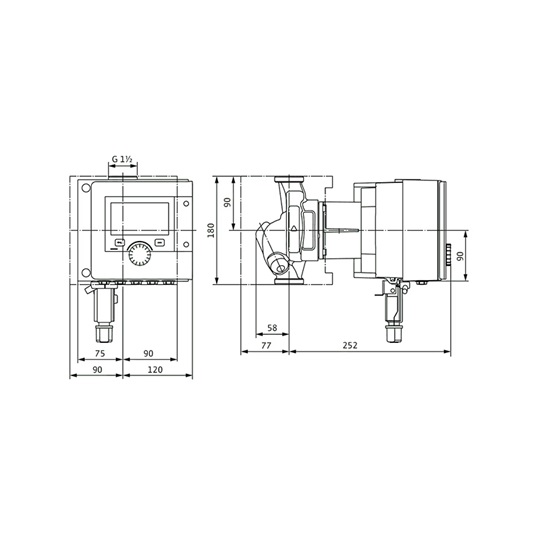 Wilo Stratos MAXO-Z 25/0,5-6 PN10 szivattyú