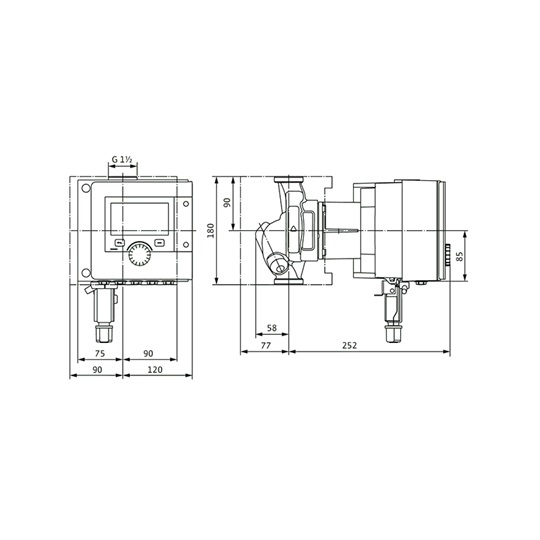 Wilo Stratos MAXO-Z 25/0,5-8 PN10 szivattyú