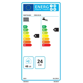 Wolf CGB-2K-24 kombi fali gázkazán energiatakarékos, folyamatos szabályozású szivattyúval