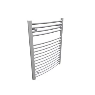 Zehnder Aura Bow törölközőszárító radiátor íves, fehér, 595x1856 mm, 1159 W