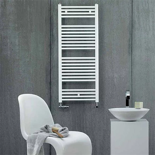 Zehnder Aura törölközőszárító radiátor egyenes, fehér, 500x1217 mm