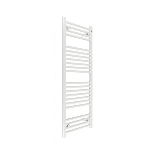 Zehnder Aura törölközőszárító radiátor egyenes, fehér, 500x1469 mm, 631 W, kötéstáv 450 mm