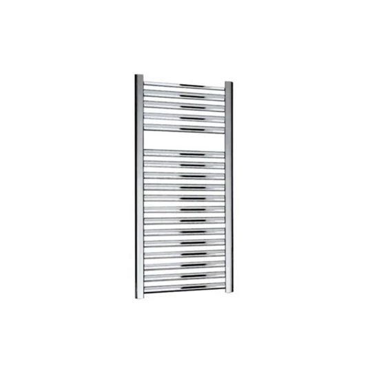Zehnder Aura törölközőszárító radiátor egyenes, króm, 600x1217 mm, 390 W, kötéstáv 550 mm