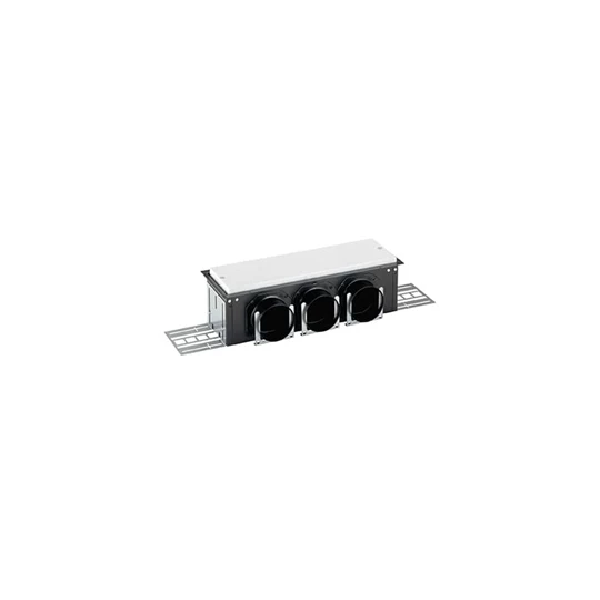 Zehnder CLD-P 75 széles levegőnyílás ház, 3 ComfoTube 75 szellőzőcső csatlakoztatható, 115 mm, hosszú oldalon csatlakozó