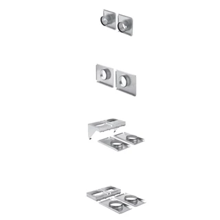 Zehnder CW-P 220 csőcsatlakozó – DN 125, excentrikus, ComfoWell hangtompító / ComfoAir 180-hoz, 220 x 443 x 230 mm