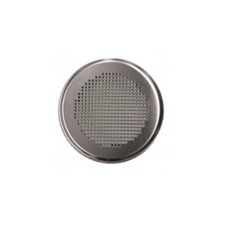 Zehnder Formatervezett, kerek takarórács, Vienna, nemesacél, NA 125 csatlakozás, átmérő 160 mm, CLRF/TVA-hoz