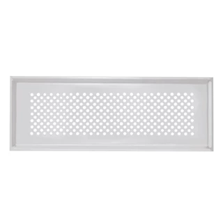 Zehnder Formatervezett, négyzet takarórács, Vienna, fehér, NA 125 csatlakozás, 160 x 160 mm, CLRF/TVA-hoz