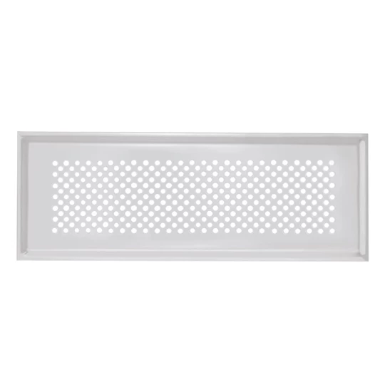 Zehnder Formatervezett, négyzet takarórács, Vienna, fehér, NA 125 csatlakozás, 160 x 160 mm, CLRF/TVA-hoz