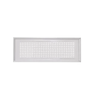 Zehnder Formatervezett takarórács, Roma, fehér, be- és elvezetett levegőhöz, 350 x 130 mm, CLF-hez