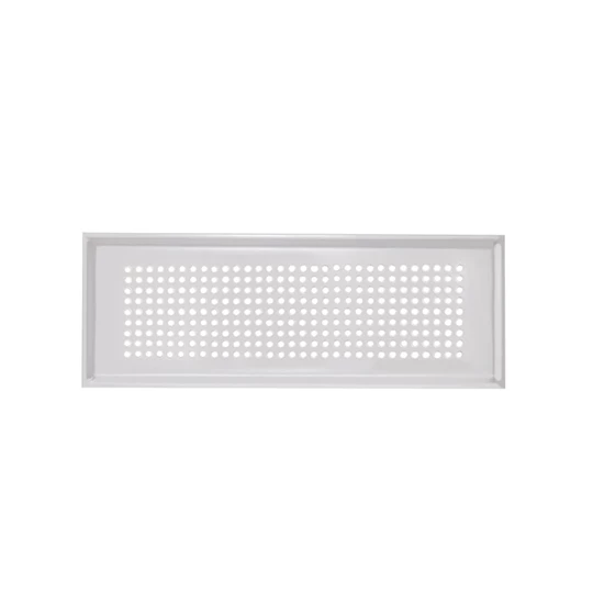 Zehnder Formatervezett takarórács, Roma, fehér, be- és elvezetett levegőhöz, 350 x 130 mm, CLF-hez