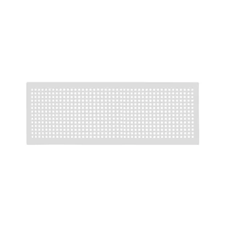 Zehnder Formatervezett takarórács, Torino, fehér, be- és elvezetett levegőhöz, 350 x 130 mm, CLF-hez