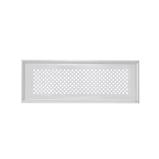 Zehnder Formatervezett takarórács, Venezia, fehér, be- és elvezetett levegőhöz, 350 x 130 mm, CLF-hez