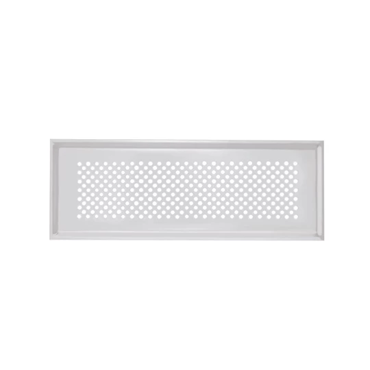 Zehnder Formatervezett takarórács, Venezia, fehér, be- és elvezetett levegőhöz, 350 x 130 mm, CLF-hez