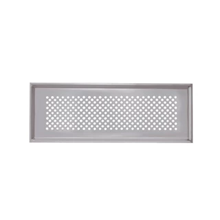 Zehnder Formatervezett takarórács, Venezia, nemesacél, be- és elvezetett levegőhöz, 350 x 130 mm, CLF-hez