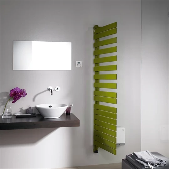 Zehnder Roda Twist Spa Air törölközőszárító radiátor 1344x550 mm, Spring Green (0846)