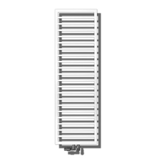 Zehnder Subway törölközőszárító radiátor  973x450 mm, Traffic White (RAL9016)