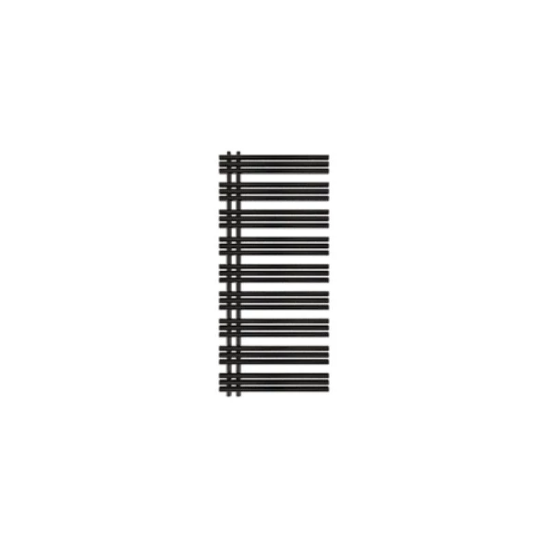 Zehnder Yucca Asym törölközőszárító radiátor 1304x478 mm, Jet Black (RAL9005)