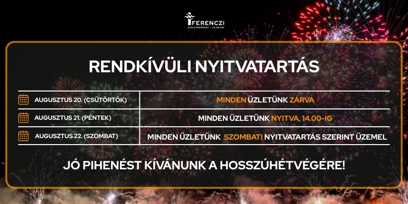 Nyitvatartás
