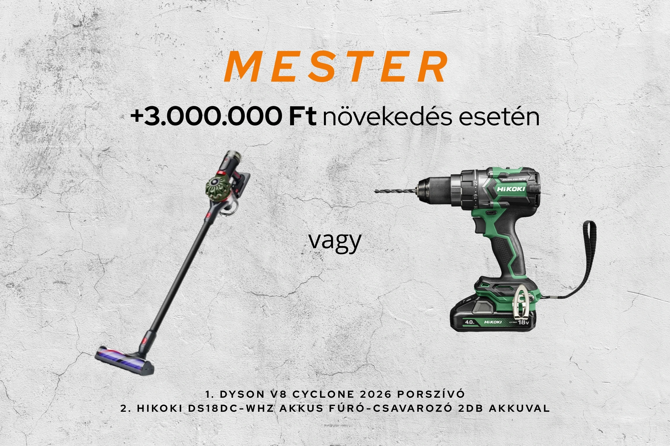 MESTER – +3.000.000 Ft növekedés esetén